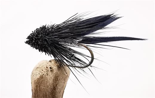 Black Muddler Minnow Streamer Fly - Size 4 - Classic Trout & Bass Pattern
